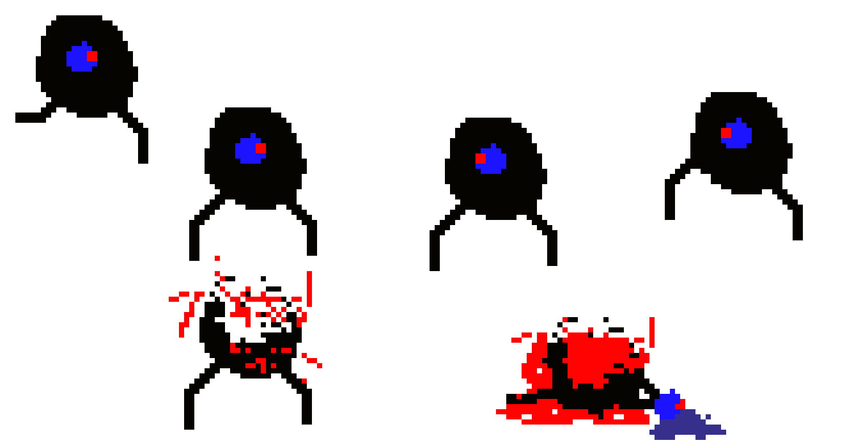 [da81ae] all animations of walking eye