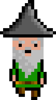 [bb0007] Pixel Wizard Green Jumping AniF2