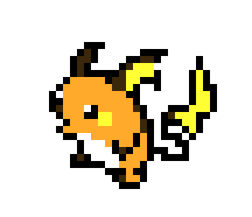 [9664c4] Raichu Pixel Art - Luke Cicero