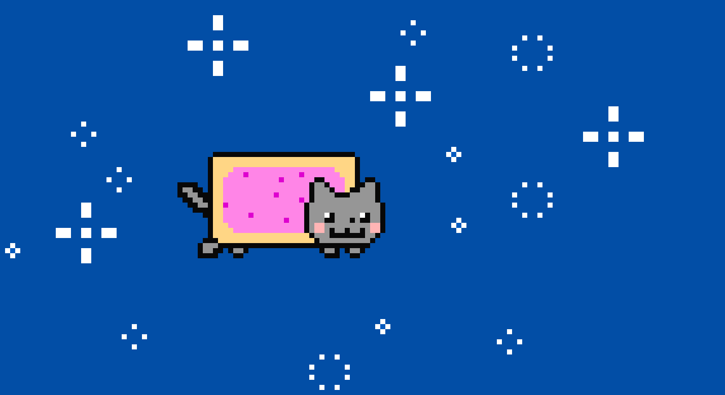 [43520c] Nyan cat pixel