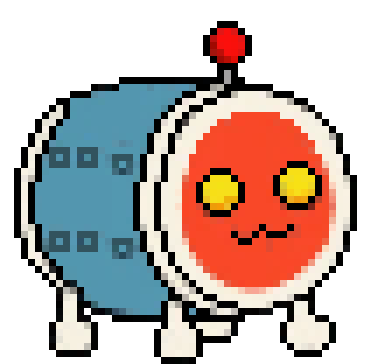 [5b2f3e] (we have two FNF related rps going on, I'm starting one of the TNTJ Week) -just a festival in daytime, tents orange, yellow, white, and red, few cyan, some green,  but there's a metal taiko drum under one- 