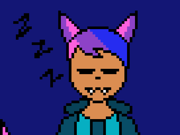 [4fbda4] is laying near beelina but still on the bed while she is asleep somewhere in the hive?)-Evan