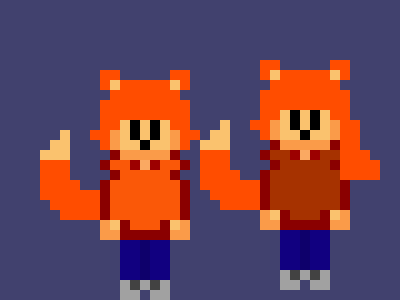 [d8d976] *Racing in the forest* -Mijo and Mija