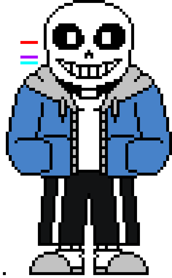 [7a0a81] Wait a sec. so I'm 4"1, Xenia's 4"5, And Violet's 4"3. And Sans is pretty much 4"8. Wow, the three of us are shorter than Sans. Jesus. - Xavier