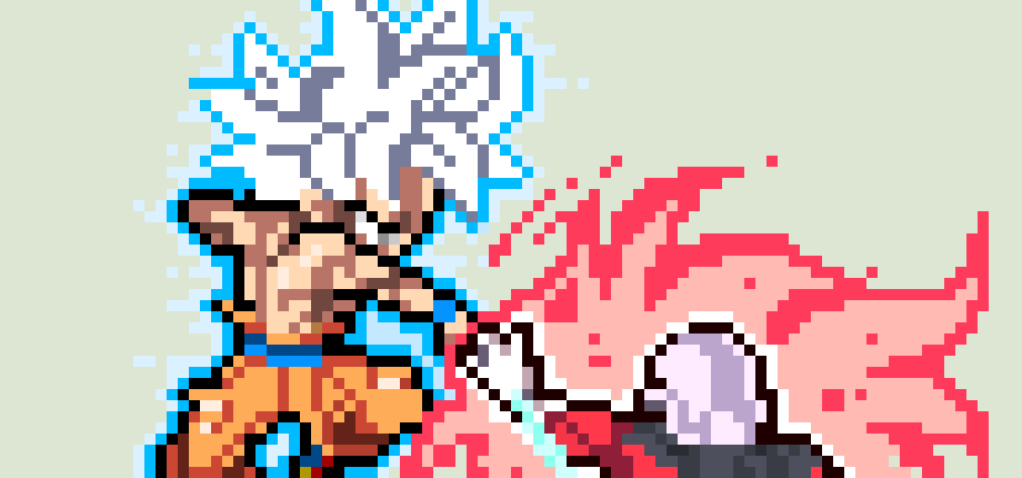 [ae85ef] Goku launched toward jiren but jiren catches it and smiles