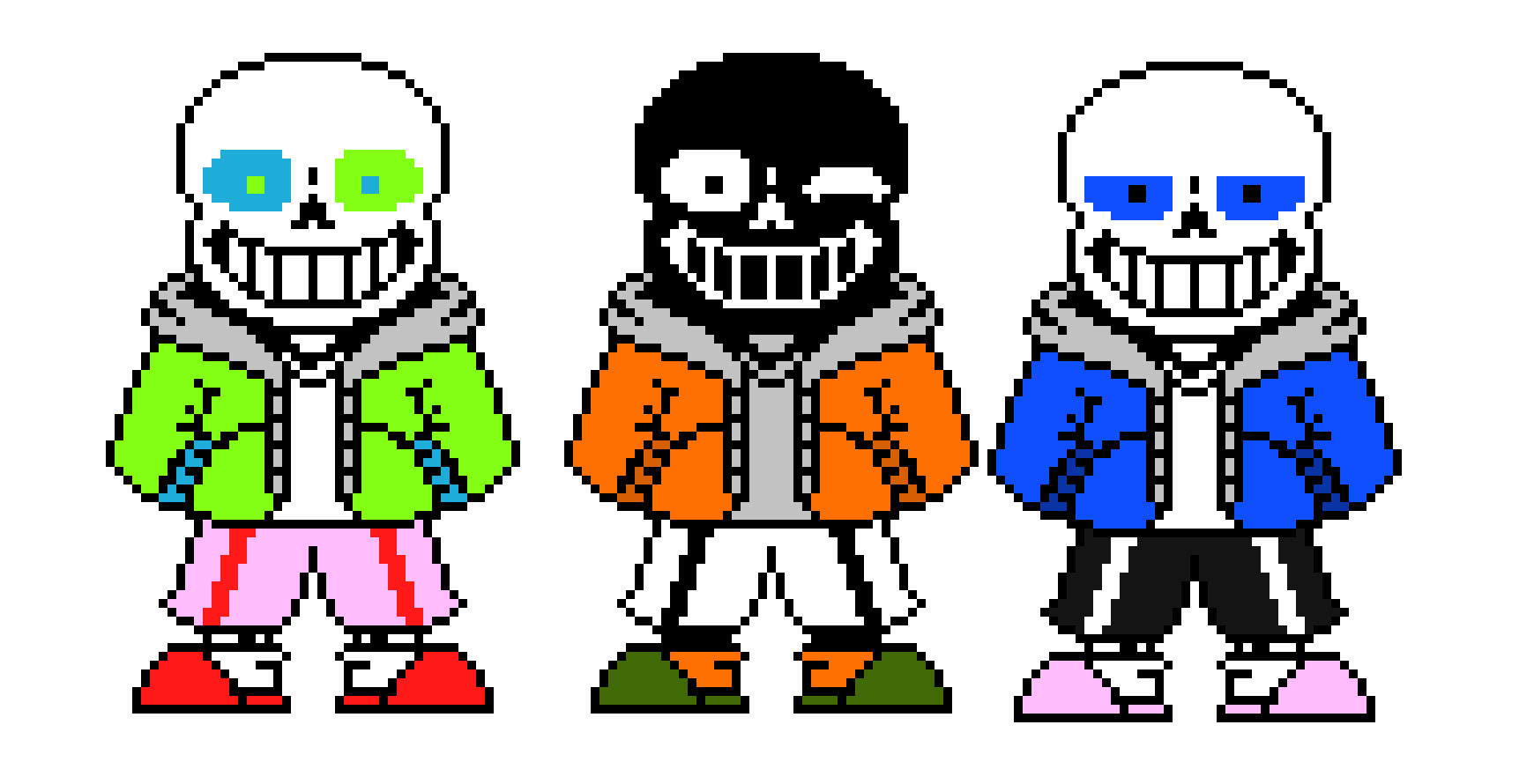 [dab362] HyperTale,InvertedTale,And GlitchTale Sans Trio