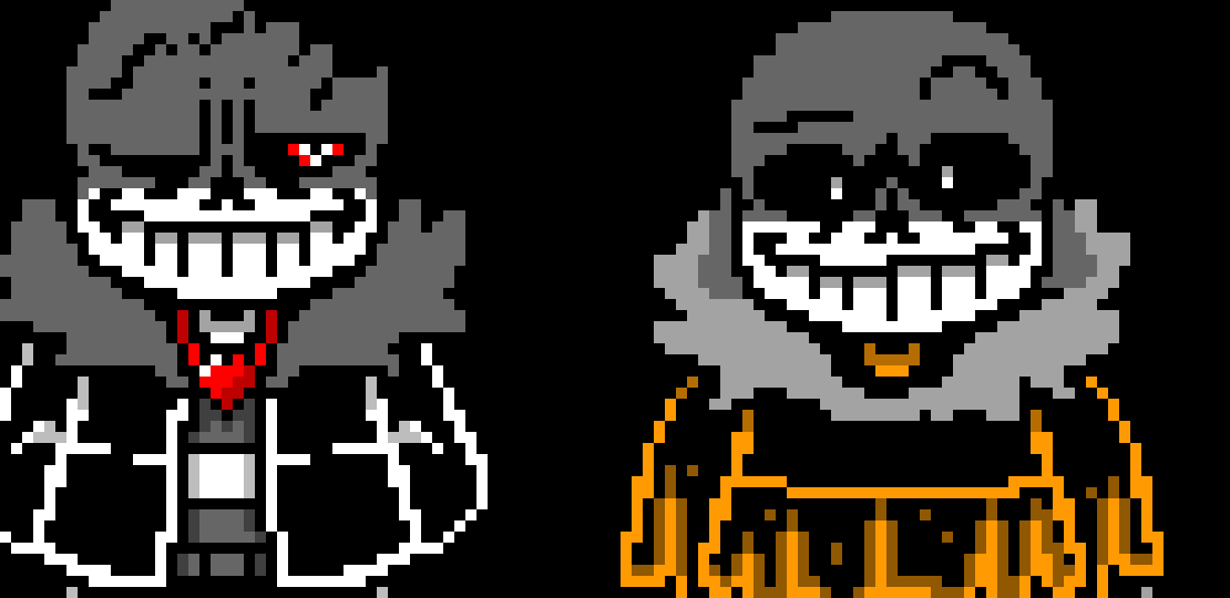 [f8d2f7] you good bro?-ST!sans yeah...........i guess-DS!sans