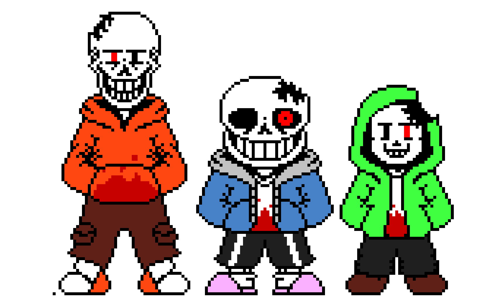 [247702] Bad Time Trio Sans Papyrus and Chara