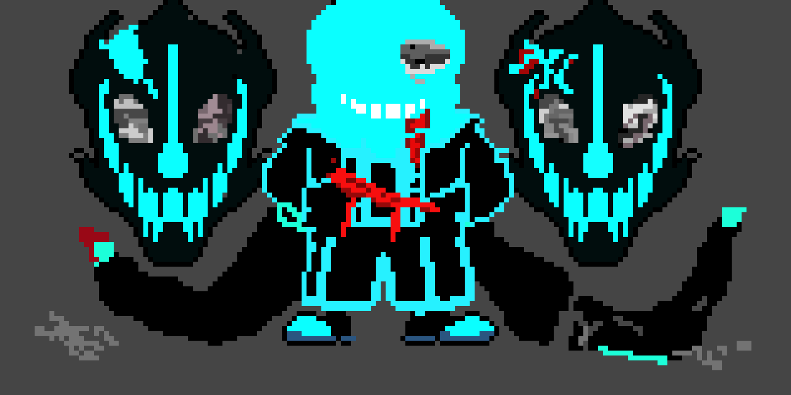 [53a360] people is retarded, nightmare sans isn't from nightmaretale he is from dream tale