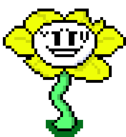 [c50678] *looks up a them* uh h-howdy, i-i'm F-Flowey. F-Flowey the f-flower