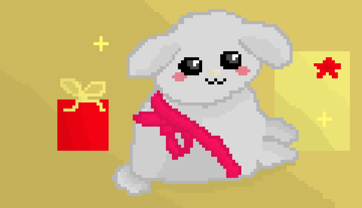 [25adef] süsses Hase Pixelbild von Nahla