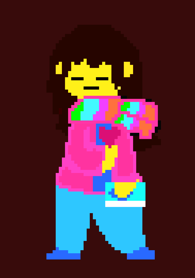 [904ba9] frisk chara she find and she will be find also stop with the nightmare eye it's creepy