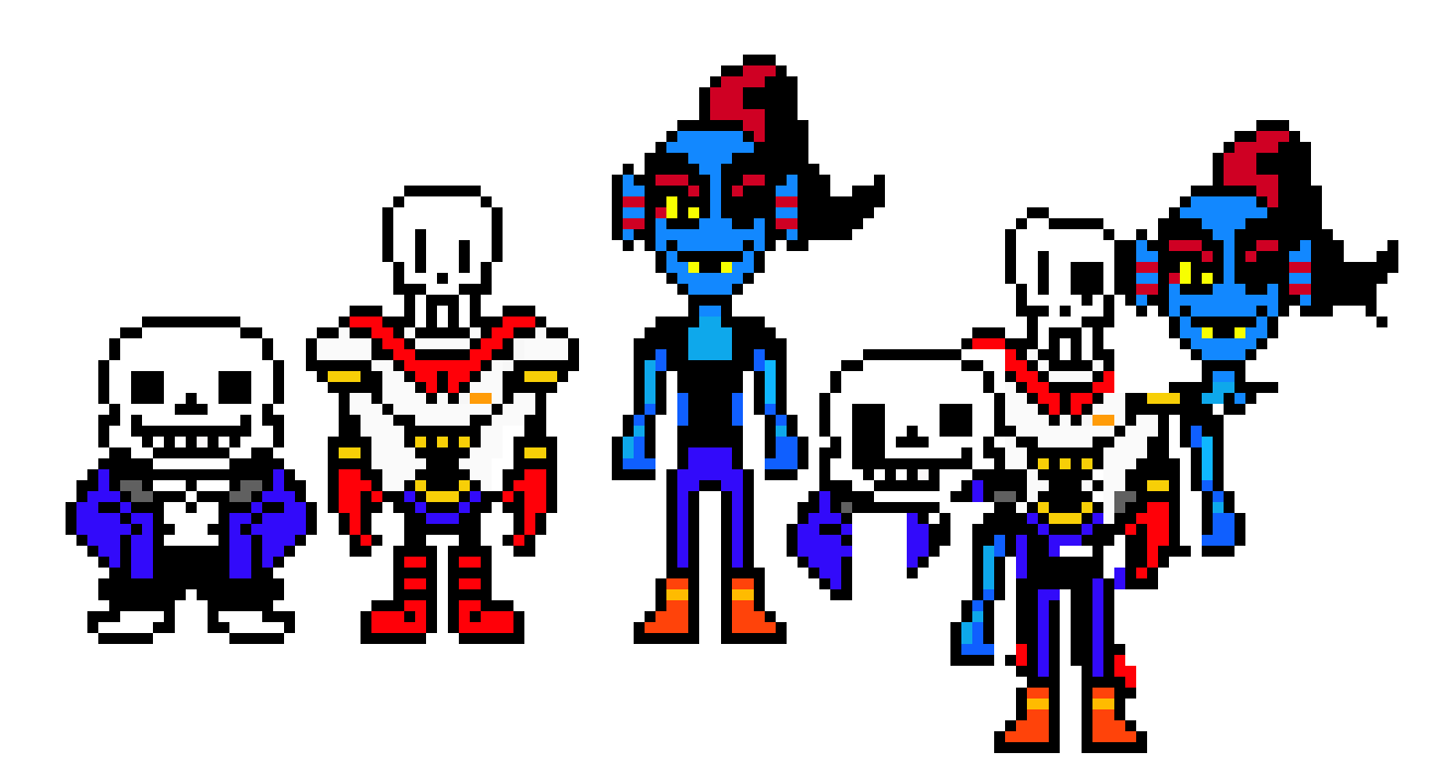 [af4498] sans,PAPYRUS and Undyne ninefhishies