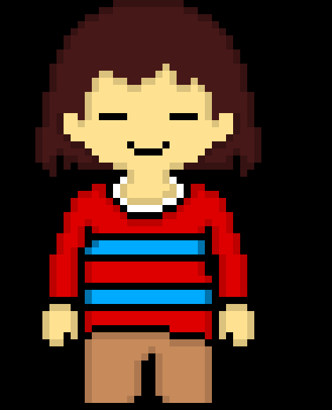 [c50678] *Frisk doesn't even wait for a response, she just runs to the elevator*