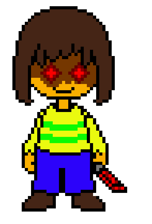 [b66431] that hurts you know... (uses knife to try stab frisk)
