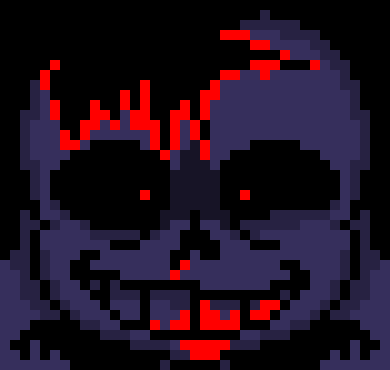 [7ce906] *(He teleported behind rbf and shoves him to some spikes.) -Sans