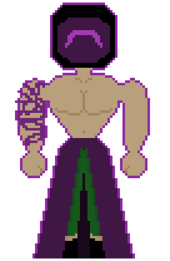 [25d002] *Still on fire* Pain. *He jumps into a lake*