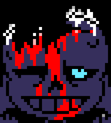 [7ce906] *(He'd look very guilty, but enter the portal.) -HorrorTale Sans