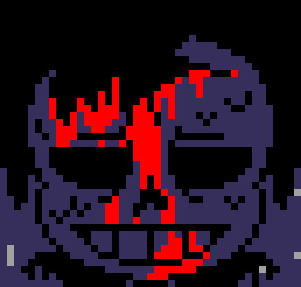 [7ce906] *(He'd walk back to the park, and sit on his bench.) -HorrorTale Sans