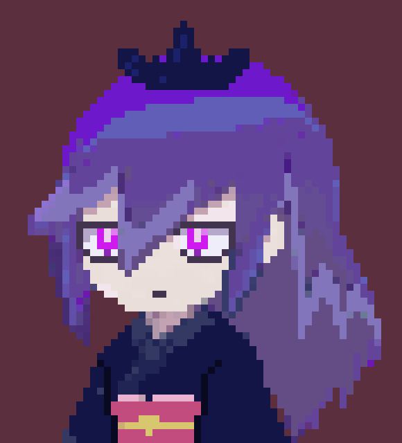 [5b2f3e] Healing attribute, with a bit of water...... I see.... well.... -she summons a black ice crystal- 