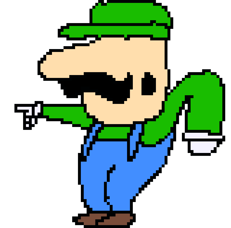 [5e94ed] luigi but he smoked plastic