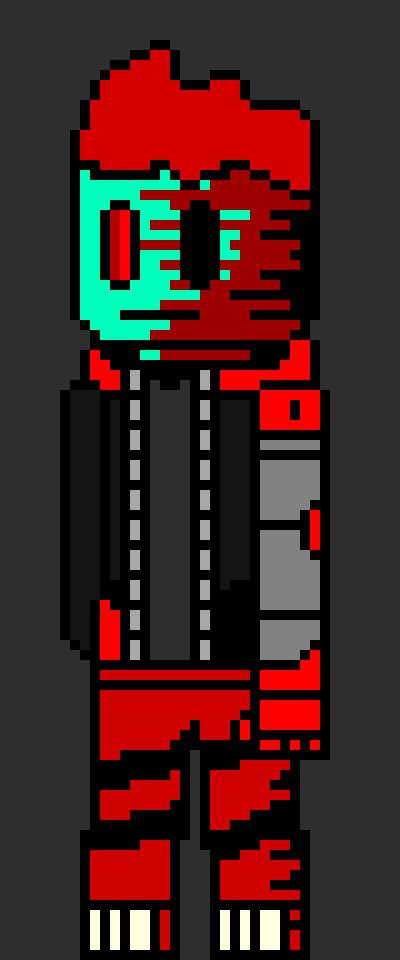 [812b32] ok im done with one of his sprites, this is red from the present timeframe. -Molt