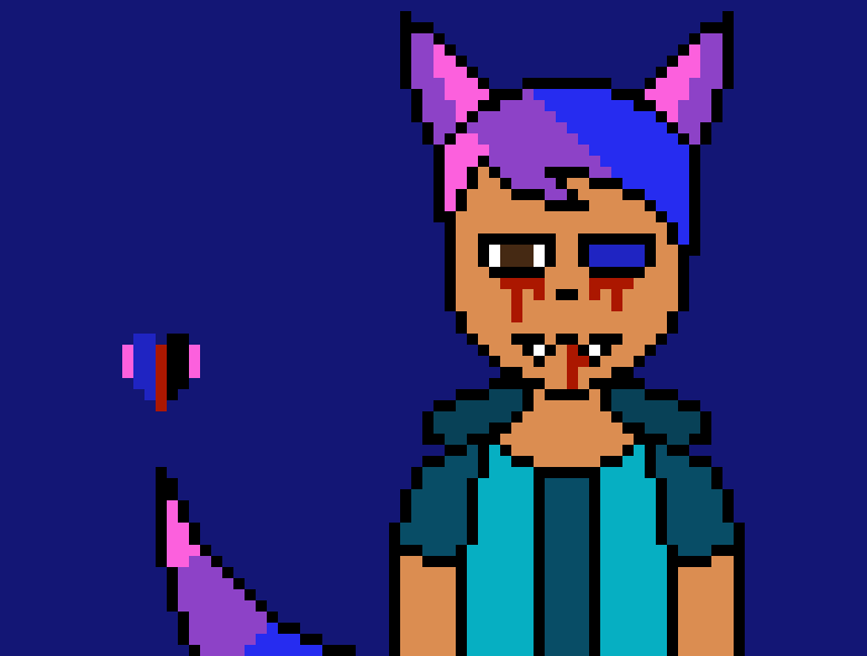 [4fbda4] there soul appears...) ha...my soul there is the blue(me) and the red(nave) and the pink(love) and the black(death and hate)she really hates me...i just know it...-Evan foxx