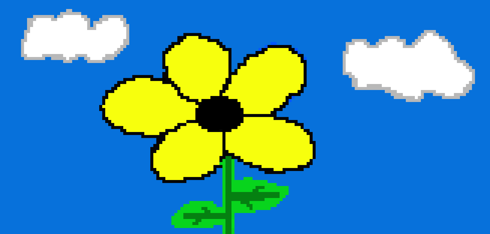 [9664c4] Flower Pixel Drawing