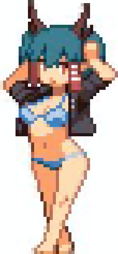 [63ceb7] [-Imported sprite-] Sides, how bad can it REALLY be when it's not nude but very close to nude eh?... Ghosts and Goblins, had you running around as a knight and if he took damage you where left in your underwear after all, like come on.....