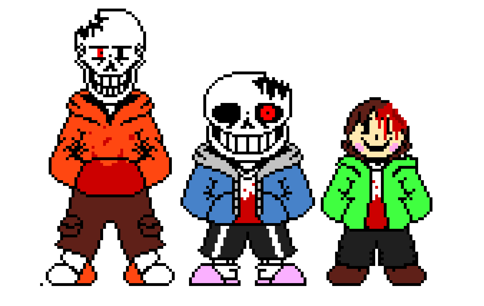 [247702] Bad Time Trio Sans Papyrus and Chara