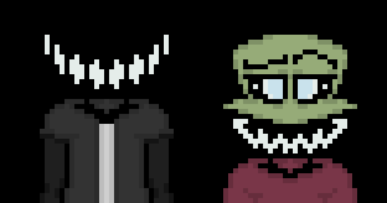 [57dac4] *they were pondering about, near a lake, of which is near where Psycho and Sans are*