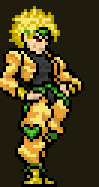 [4076f0] My power has a limit. I can stop time for every five minutes. But the time stop last five seconds. -DIO (cleetus)