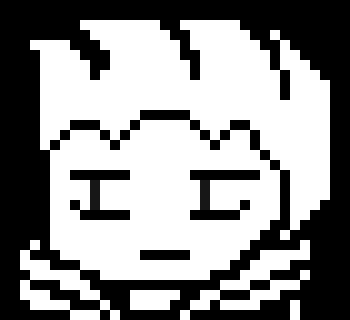 [7a0a81] *he looks at mocha, and points to karma.* is da glitchy boio.