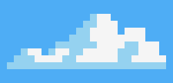 [8e32e1] Clouds pixel art