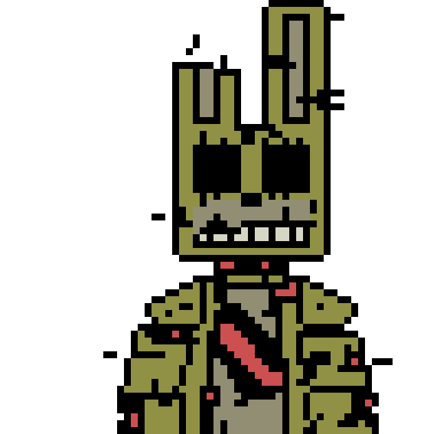 [b9de0d] (william afton is a villain... i think) *le epicly walks to the other villains* - springtrap