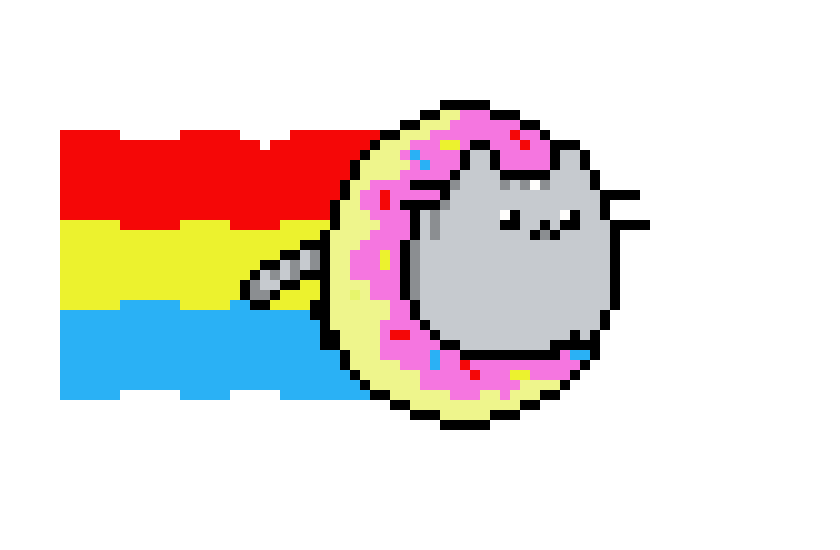 [9664c4] Cat in a doughnut