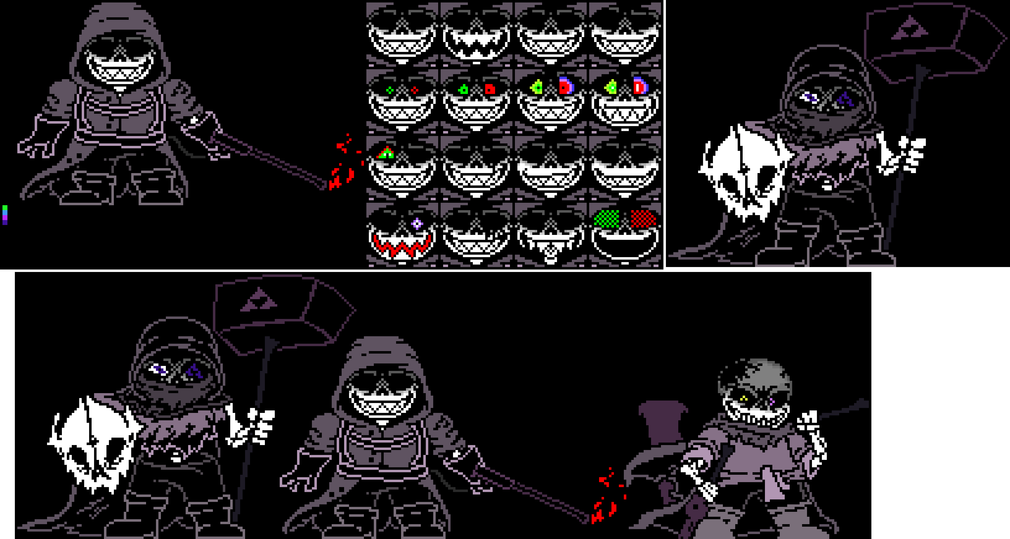 [63ceb7] "E.X.T.E.R.M.I.N.A.T.I.O.N Trio - Virus, Parasite, Necrosis M.U.T.I.L.A.T.I.O.N - [ * The last thing to come out your sorry mouth will be your throat. ] | Tis a sprite sheet save since I gotta leave school soon and head on home and well... Sit in silence due to being muted there..... Hopefully it's gone but if not well... Not gonna try talking in the comments cause nobody gives a single fuck about them!..... So yeah..... -Terrie