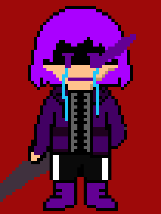 [3354ce] 986/1000) *He tries to dodge but fails he then chuckles and sends more knifes at chris.*