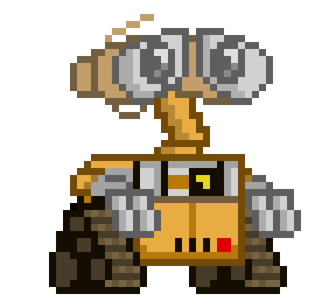 [45d928] -looks at jim and points at chara- wall-e?