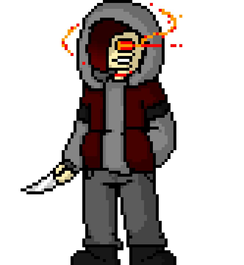 [7b7bce] YOU come to ME and you dodge my attacks?! -the knife chris has comes to my hand- OH YOURE FUCKED!