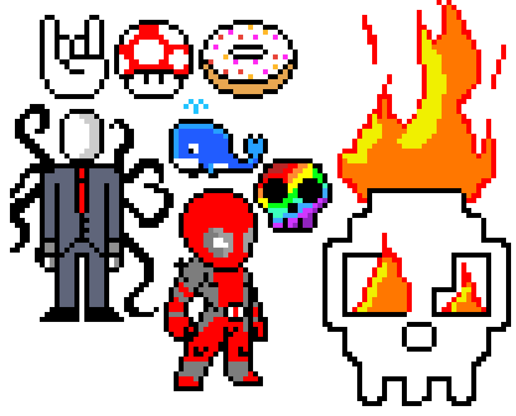 [9664c4] hard pixel art