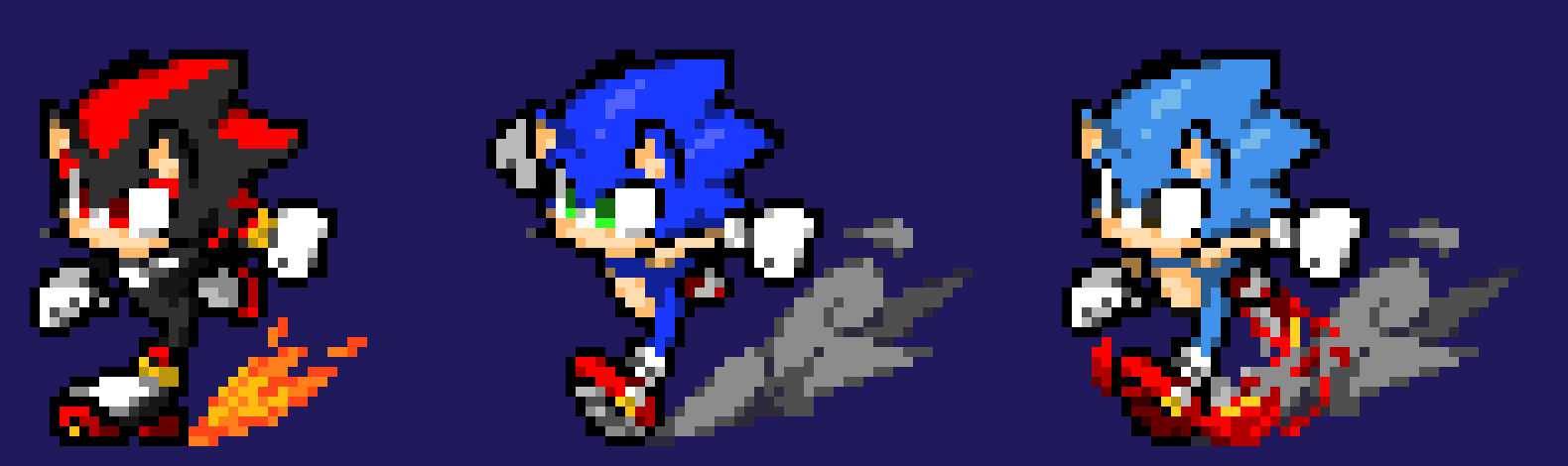 [4f59b2] Sonic, Classic sonic, & Shadow