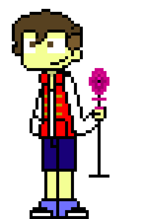 [a81234] -takes off helmet- bingo! -throws staff in the air and catches it with other hand- aladdin! son of alastor! at your service! pleasure to meetcha!