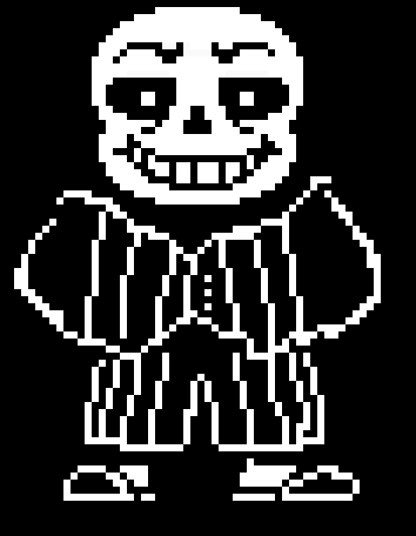 [f4359b] Undertale Sans Sprite but it's we are number 1