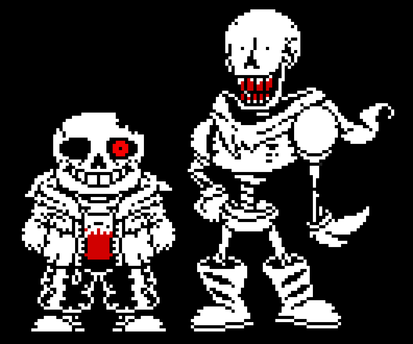 [84230f] Horrortale Sans And Papyrus