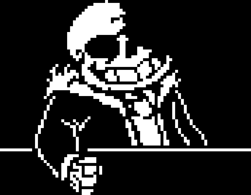 [11a9d7] -Knife blows up- Huh- -Shop Keeper Sans