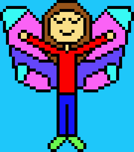 [319d20] Butterfly girl