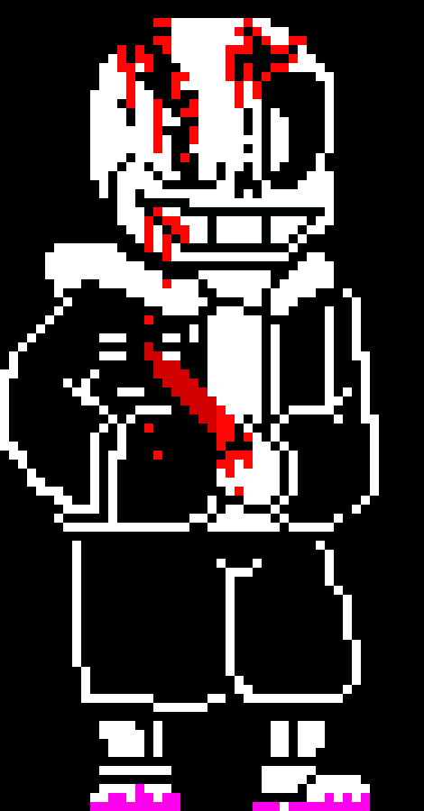 [2b9834] (wakes up and hops off blaster)stay here kay--- sans/shadow