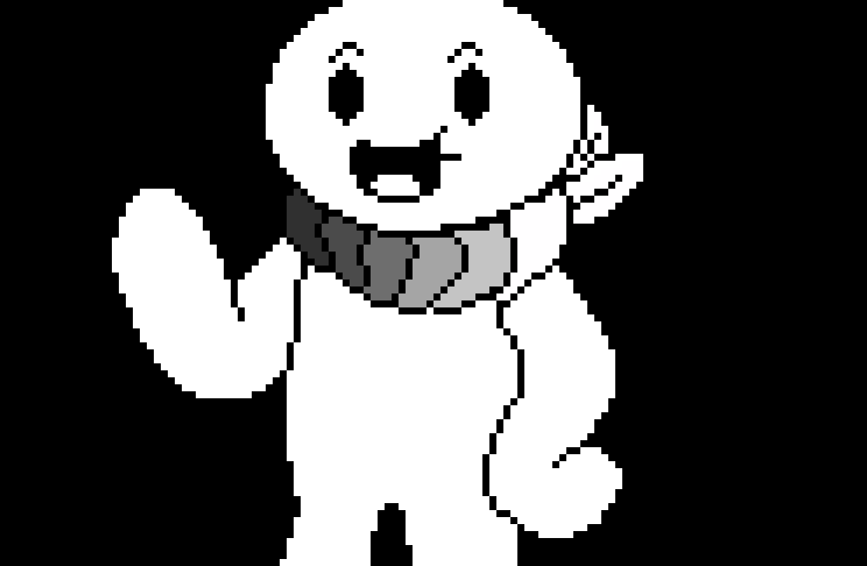 [814495] Painted Plummet James Battle Sprite (Black&White)