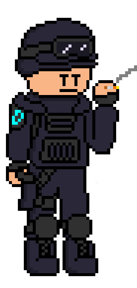 [4fbda4] jerry...thinks smoking is cool,kinda likes his job and has high security at his job so he can do more then some others... loves to kill... contains things good-Evan 